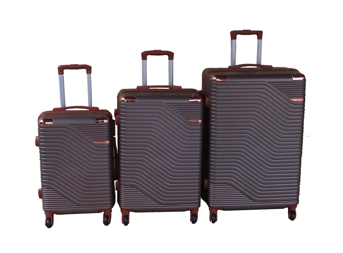 SMTE - Luggage SetDurable, Lightweight, Spinner Wheels, Telescoping Handle3PieceCharcoal