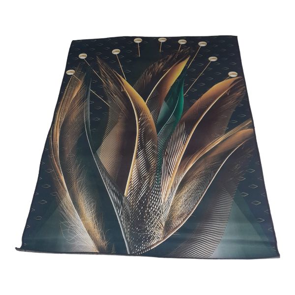 SMTE - Dream World Modern 3D Geometric Design Rug 200cm by 150cm A72 - Black/Gold