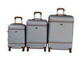 SMTE - 3Piece Travel Luggage Suitcase Bag SetStylishSilver