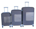 SMTE - 3Piece Luggage SetBrown,Telescopic Handle,Spinner Wheels,BuiltIn Lock