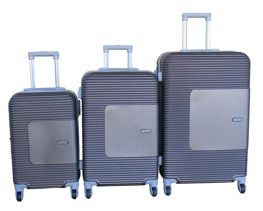 SMTE - 3Piece Luggage SetBrown,Telescopic Handle,Spinner Wheels,BuiltIn Lock