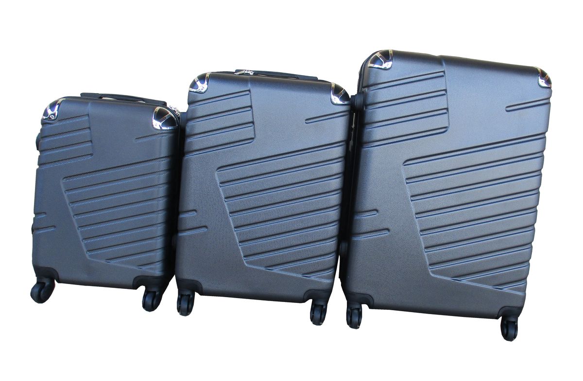 SMTE - 3 Piece Luggage Set - 27 inch - Dark Grey