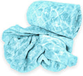 SMTE - Polyester Heart All Double Fleece Blanket - Light Blue