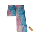 SMTE - Durable Rubber Bathroom Floor Mat & KeyringPink/Blue