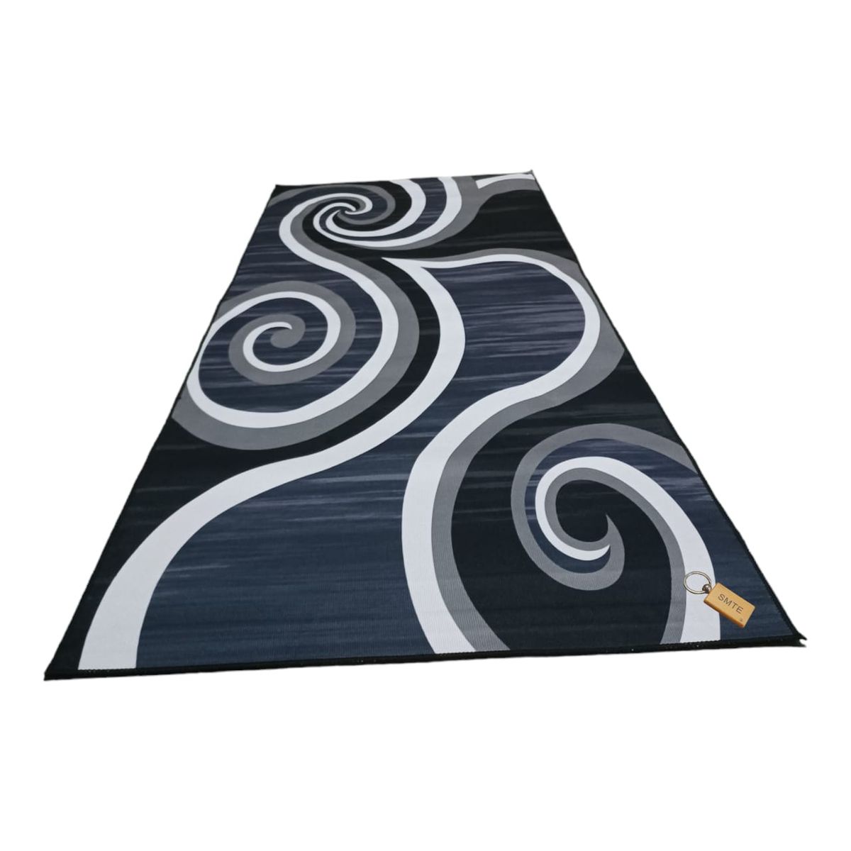 SMTE - 80cm by 200cmModern 3D Geometric Design Area Rug A27 With  keyring