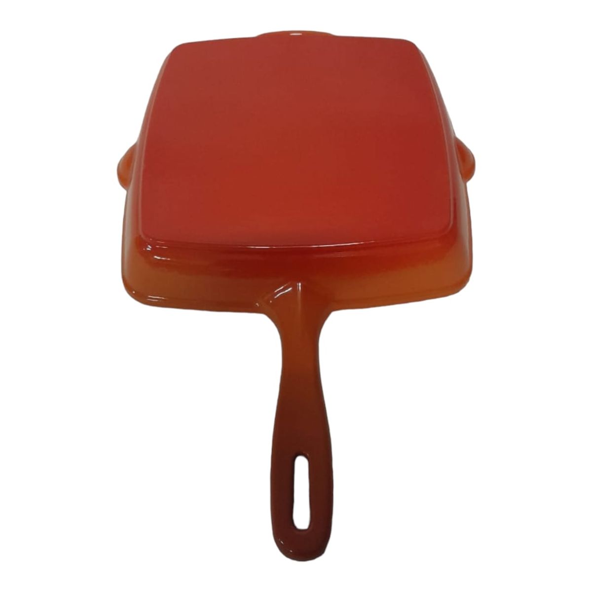 SMTE - Stunning Cast-iron Grill Pan - Orange