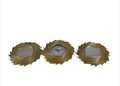 SMTE - Gold Battery Powered Analogue Wall Clock Set-C3P02