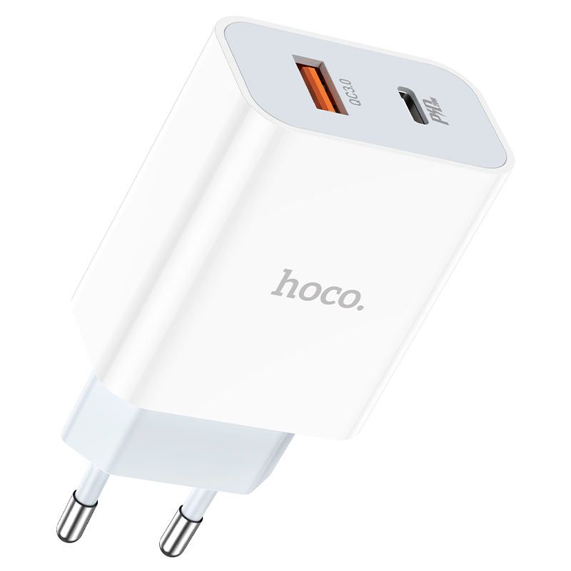 SMTE - USB-C Charger Adapter 20Watt Compatible With Smartphone -Hoco C97A