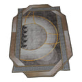 SMTE -  Quality Large 3D Printed European Style Rug - Brown & Gold - F1 - B08