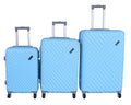 SMTE - Lightweight Hardshell Suitcases with Telescopic Luggage SetSky Blue3Piece