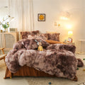 SMTE - Fluffy Comforter - Brown Ombre
