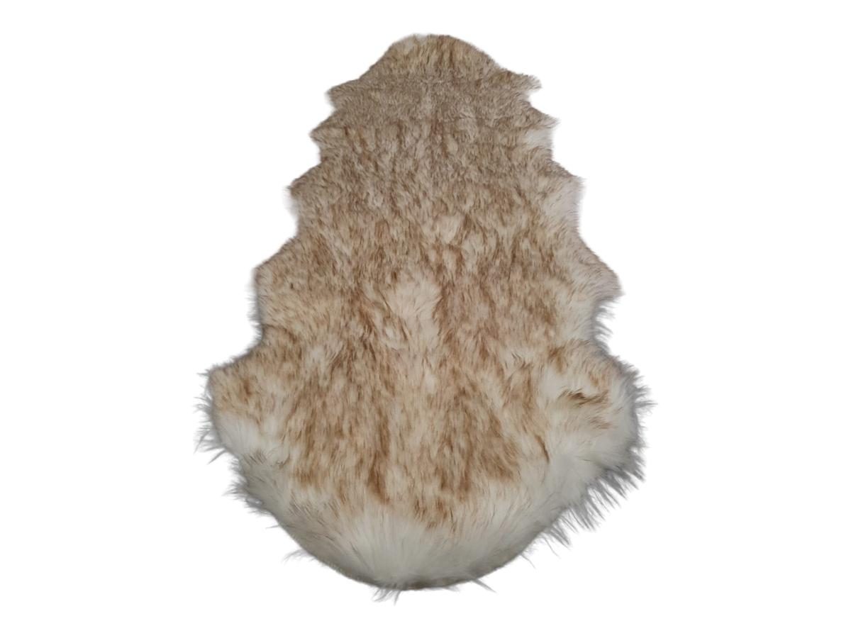 SMTE - Faux Fur Rug - 60cm x 1.8 m - Gold