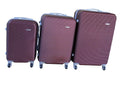 SMTE - IYH-Quality 3 Piece Hard Outer Shell Luggage Set - Maroon