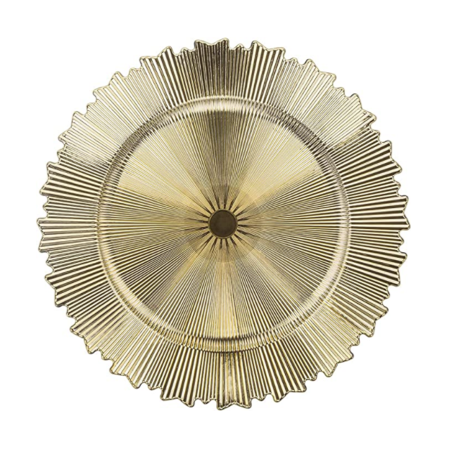 SMTE - Gold Sunshine Underplate for Dinner Plates 12pcs