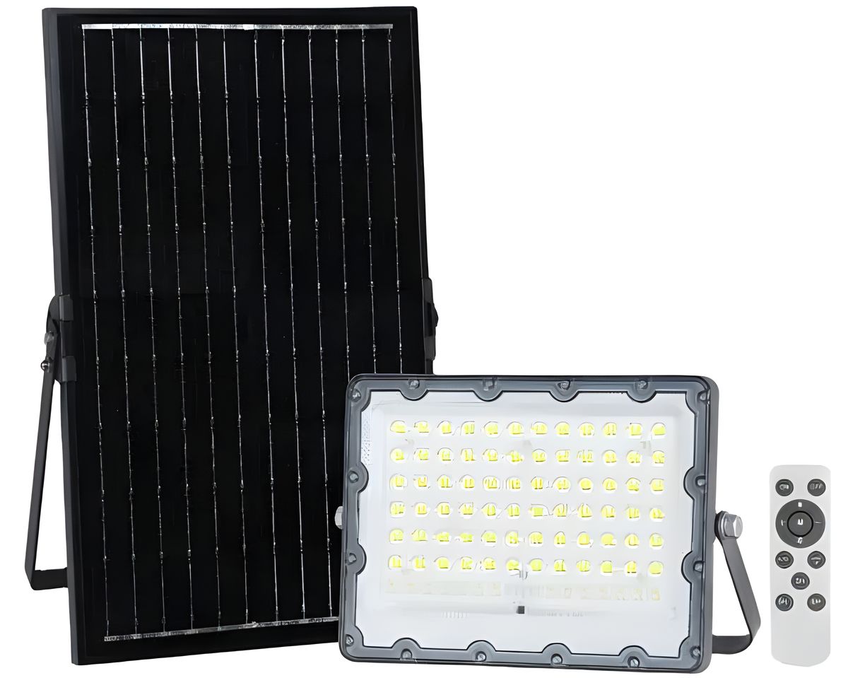SMTE - 250W Solar Flood Light Specification Waterproof IP65 With Remote 114 LED