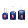 SMTE - Ultra Light 3Piece ABS Luggage SetBlue, Durable & Lightweight.