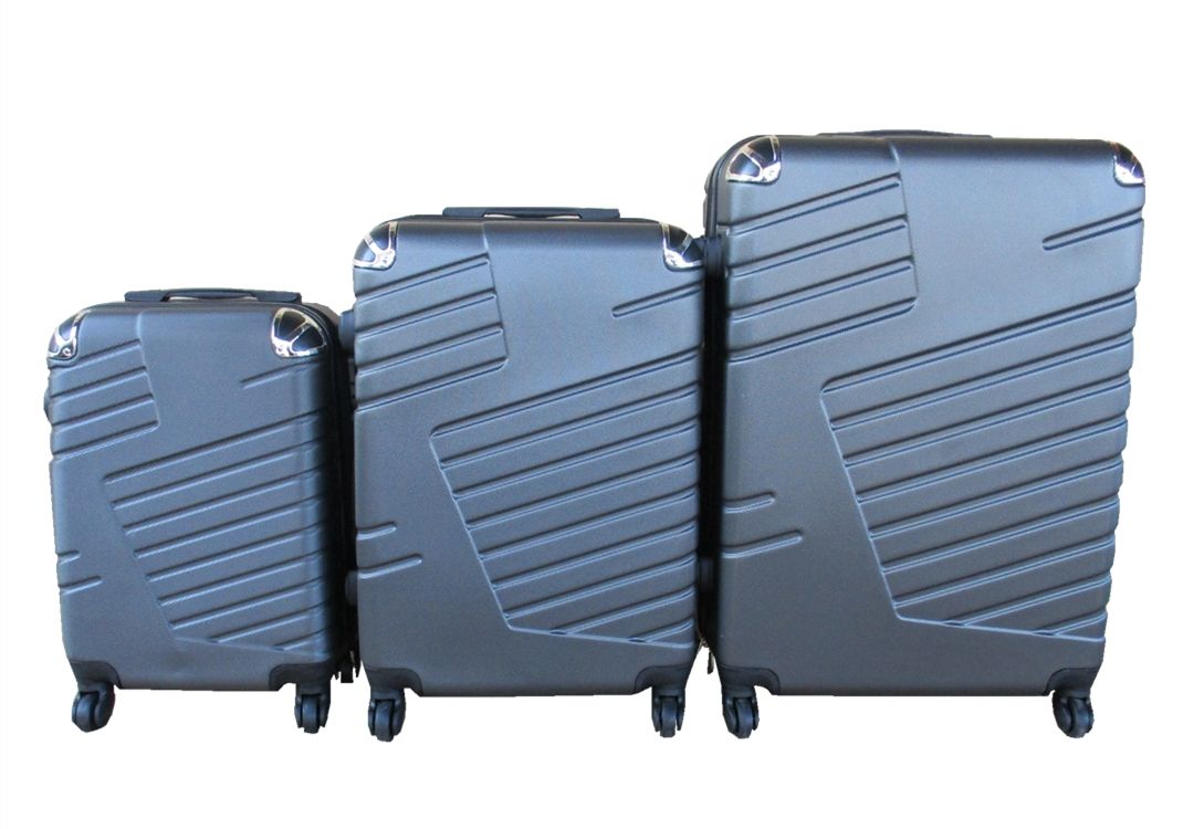 SMTE - 3 Piece Luggage Set - 27 inch - Black