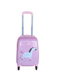 SMTE - Kiddies Cartoon Hand Luggage Kids School Bag Suitcase for ChildrenPink