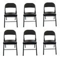 SMTE - Foldable outdoor Chairs6 PackBlack