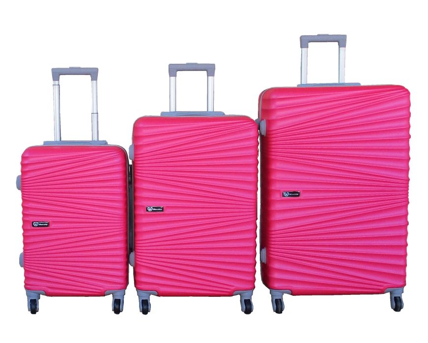 SMTE - 3Piece Travel Luggage Suitcase Bag SetStylish & ConvenientHot Pink