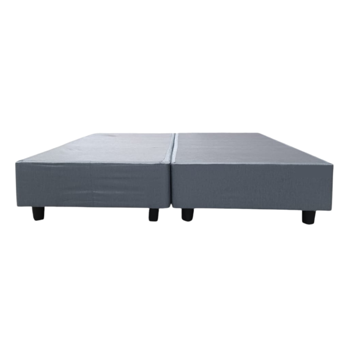 SMTE - King Size Bed Base183cm (W) x 187cm (L) x 27cm (H)Grey Fabric