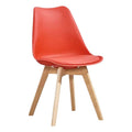 SMTE - Classy Padded PU Leather Chair - Red