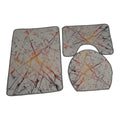SMTE - 3 Piece Non Slip Super Absorbent Bath Mat set tsz8
