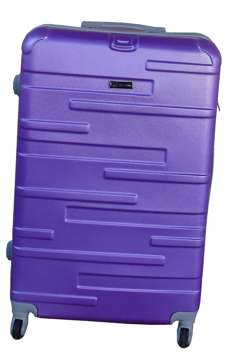 SMTE - 1 Piece Mooistar 22 inch Travel Luggage Suitcase Bag - Purple