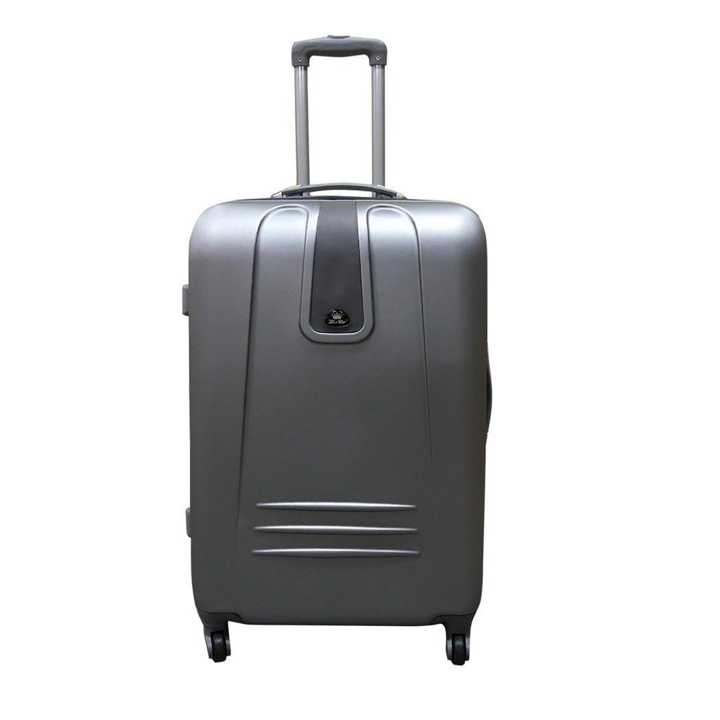 SMTE - 1 Piece Sleek Luggage 19" - Silver