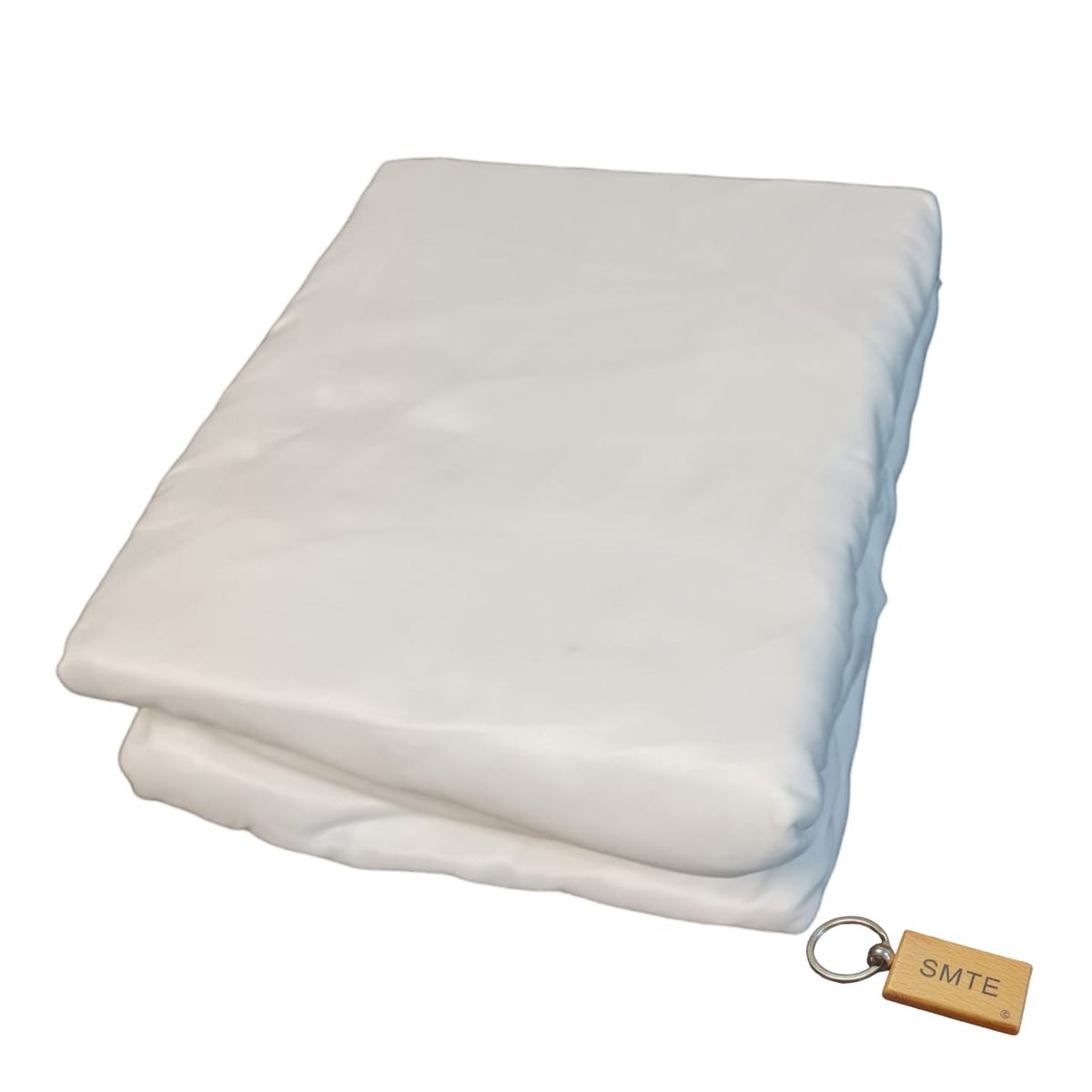SMTE - Luxurious Microfiber Bed Sheets: 150x189cm+ KeyringWhite