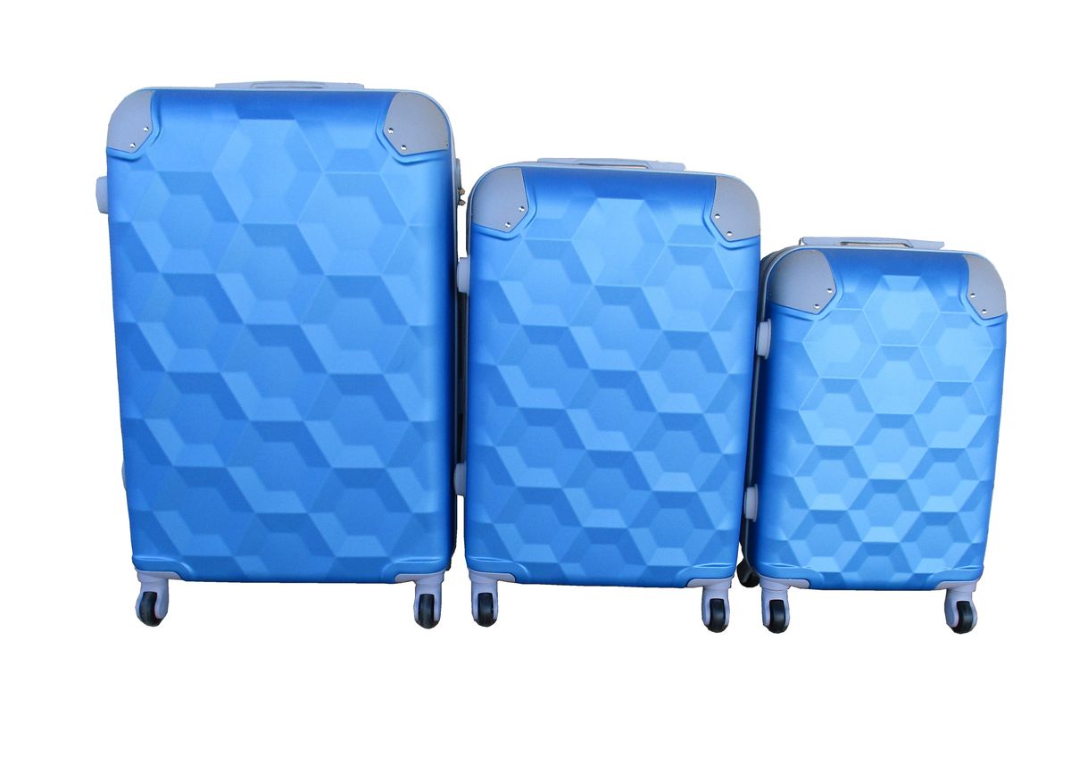 SMTE - 3 Piece Luggage Set - Blue