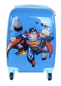 SMTE - Kiddies Cartoon Hand Luggage Kids School Bag Suitcase for Children - Superman