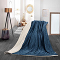 SMTE - Sherpa Ultimate Wool Throw - Navy Blue