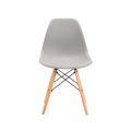 SMTE - Earl James Wooden Legs Dining Chair - Light Grey
