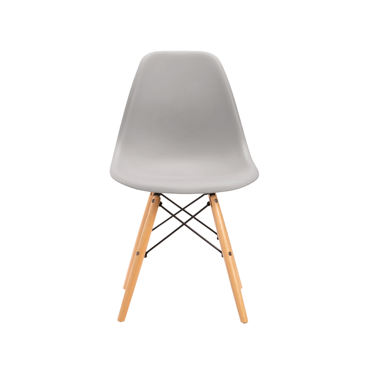SMTE - Earl James Wooden Legs Dining Chair - Light Grey