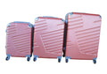 SMTE - 3 Piece Luggage Set - 27 inch - Red Rose Gold