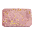 SMTE - Marble Pattern Bathroom Soft Mat Non-slip - Pink