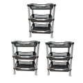 SMTE - SpaceMax: 3Tier Organizer Rack set of 3Grey