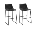 SMTE - 2 Iris Imitation Leather Bar Stool