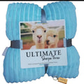 SMTE - Serpa Soft and Fluffy Fleece Blanket with KeychainQueen SizedBaby Blue