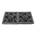 SMTE - High End Design Curtain Tieback - Steal Set of Two Stied 5 - Dark Grey