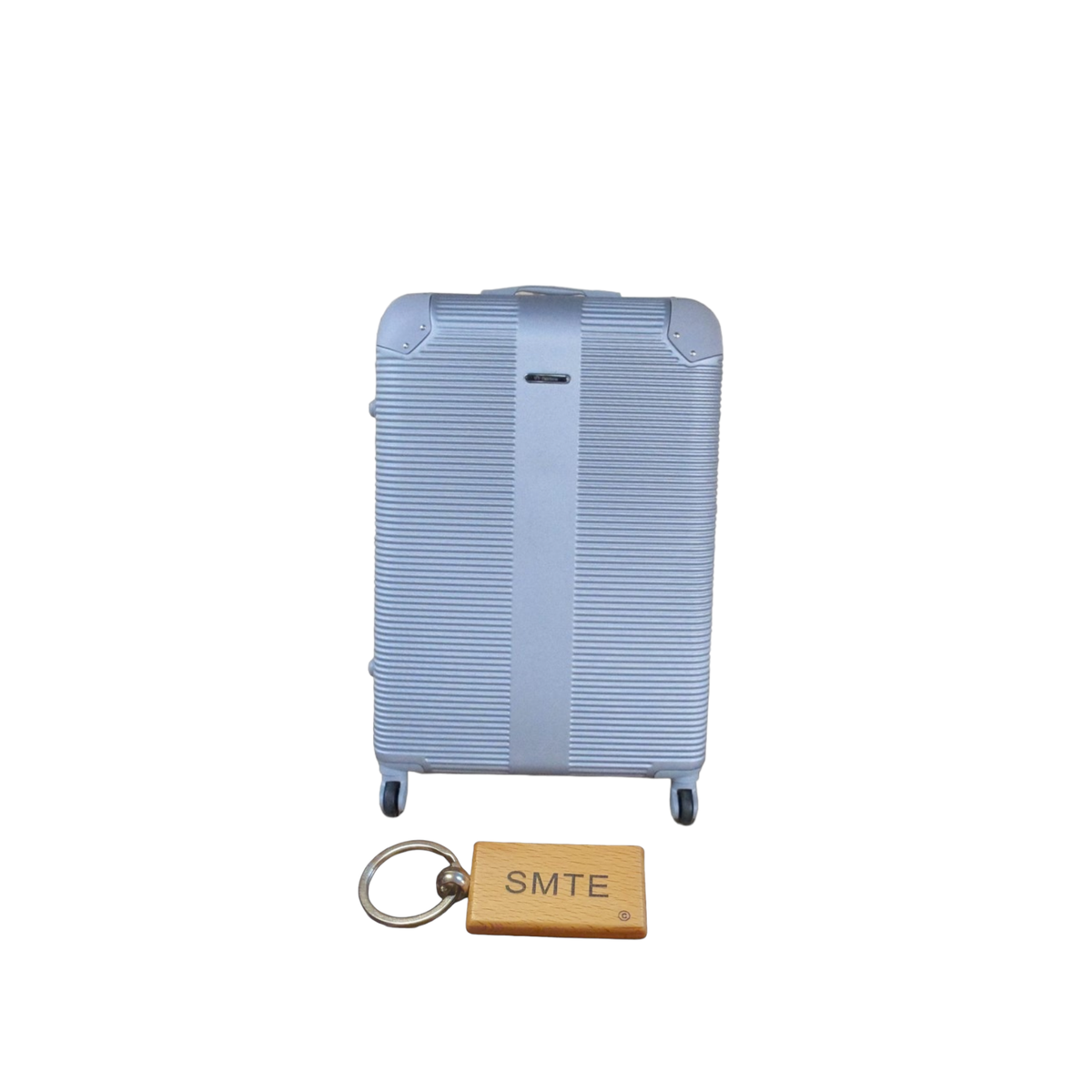 SMTE - Hard Outer Shell Luggage 23" with  KeyringSilver