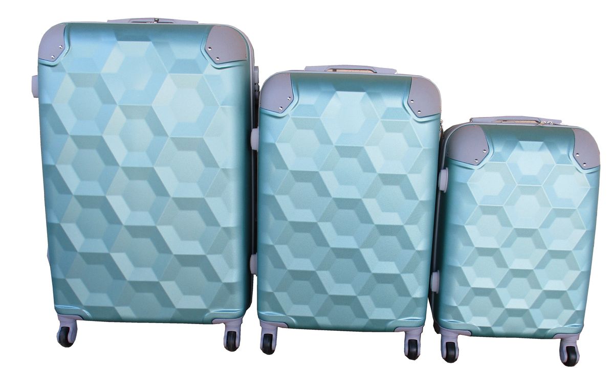 SMTE - 3 Piece Luggage Set - Light Green