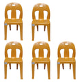 SMTE - Party Plastic Chair Set Of 5Orange