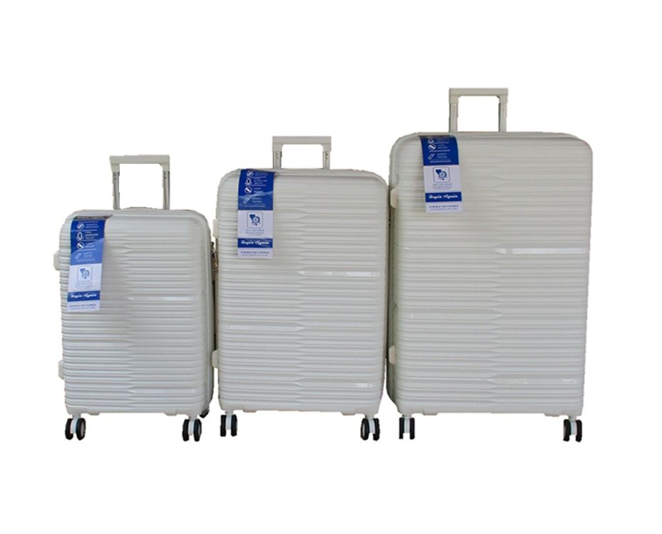 SMTE - Unbreakable Cream White 3Piece Luggage Set