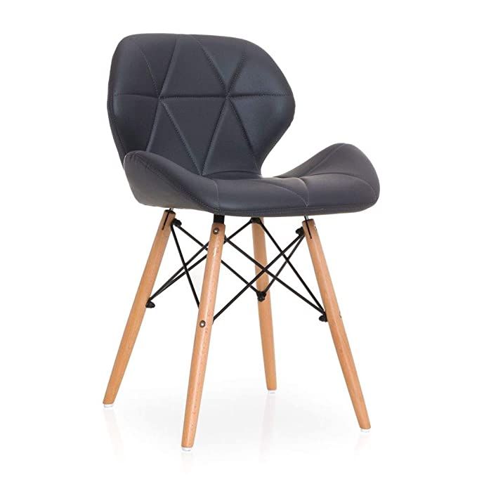 SMTE - Multifunctional Butterfly Design Ergonomic Dining Chair Faux Leather