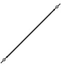 SMTE - Sastro - Expandable Curtain Rod With Twisted Cage Finial 2m - Gold - Black