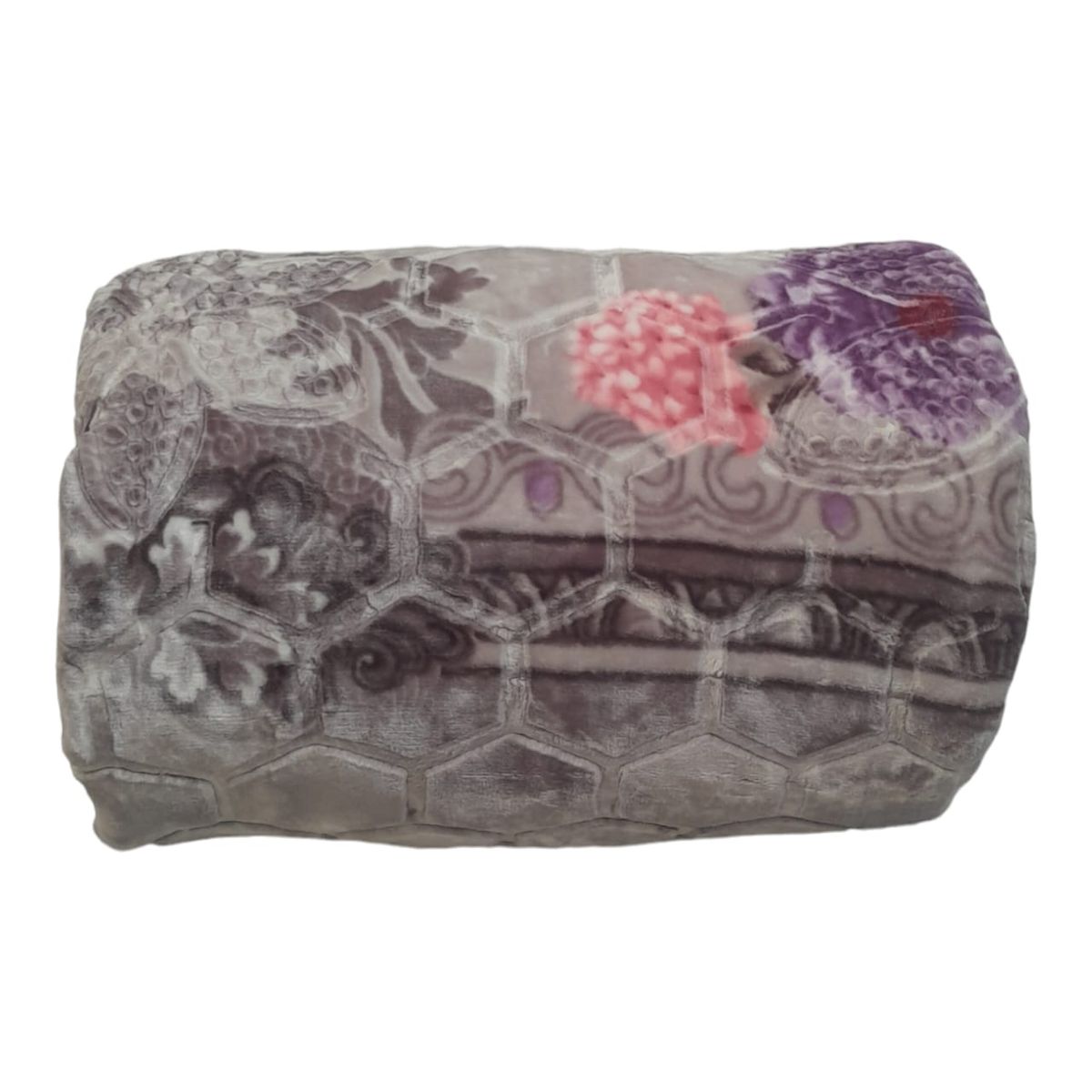SMTE - Ruling Premium Heavy Winter Zmbo Mink 2-Ply Blanket and  Tieback - F1 - Purple