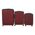 SMTE - Quad wheel Quality Travel Ware 3 Piece Luggage Set