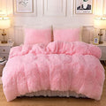 SMTE - 3 Piece Fluffy Comforter-Pink